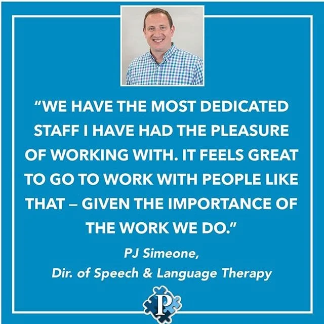 Thank you, PJ! We are incredibly proud to have such an amazing team of professionals working tirelessly to change lives each and every day. #employeetestimonial #aba #speechandlanguage #autism